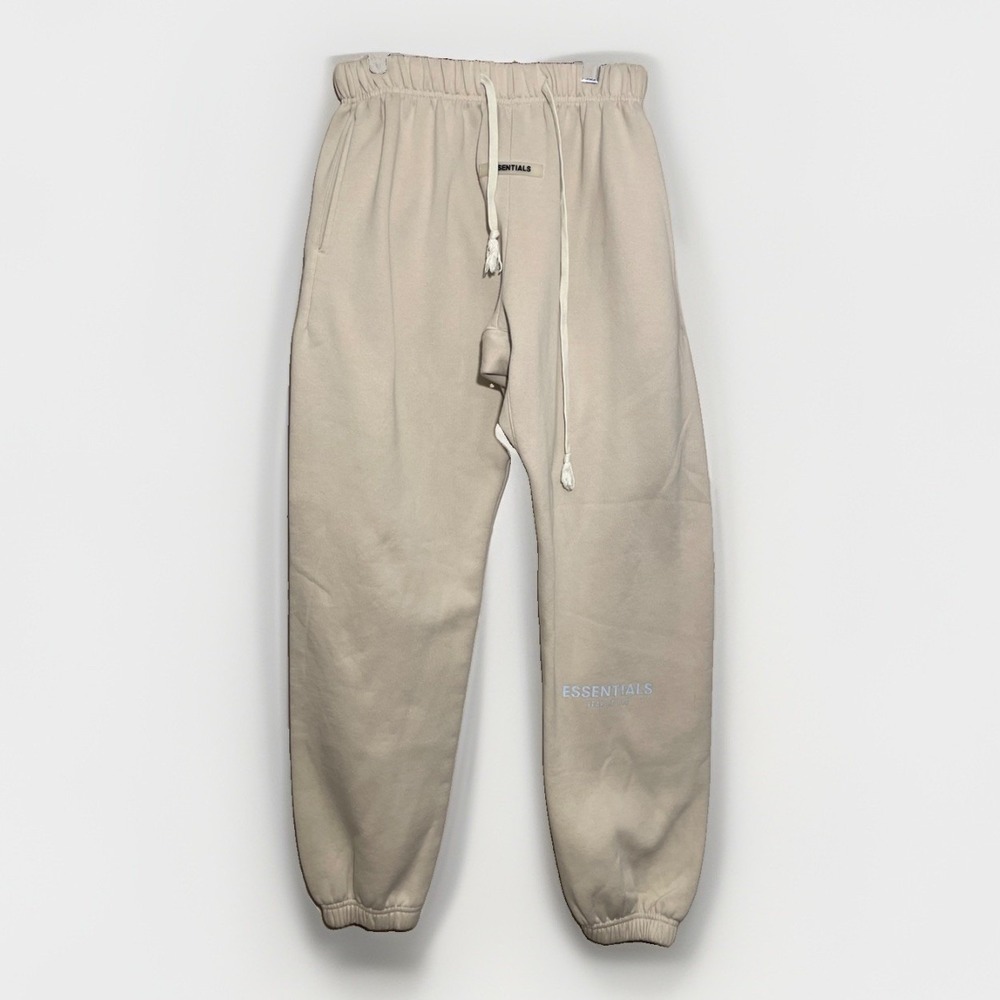 Essentials Fear of God Sweatpants Women's  Large Drawstring Cream Athletic